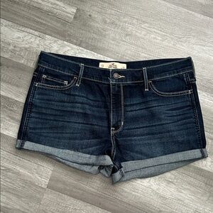Hollister Dark Blue Jean Shorts